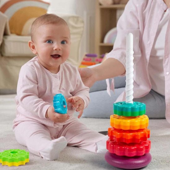 Jouet pour bébé - Tour puzzle rotative - Mini Touki